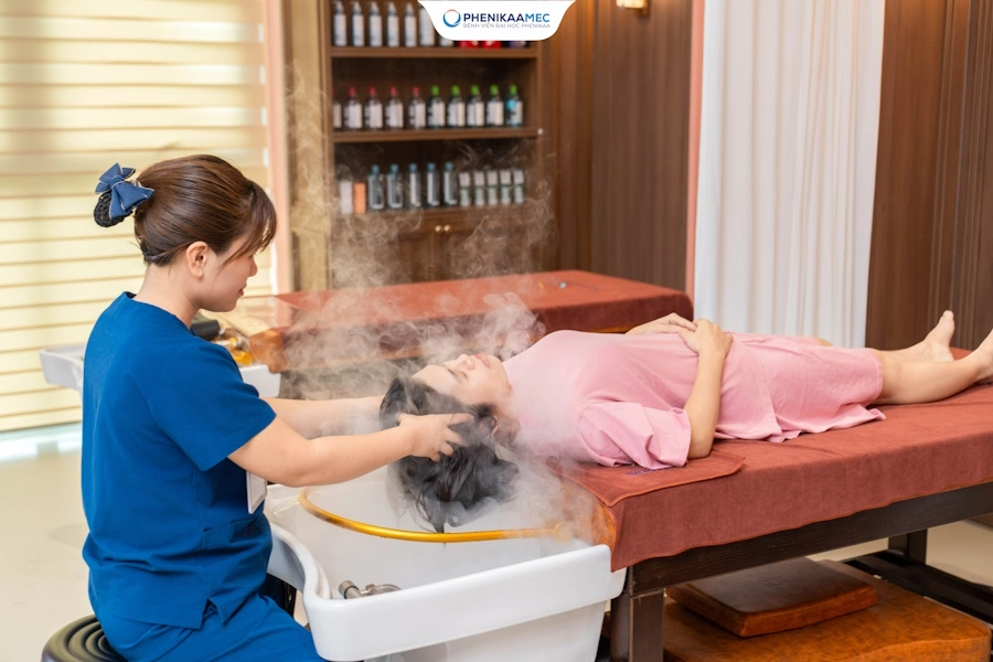 Xông tóc bằng thảo dược