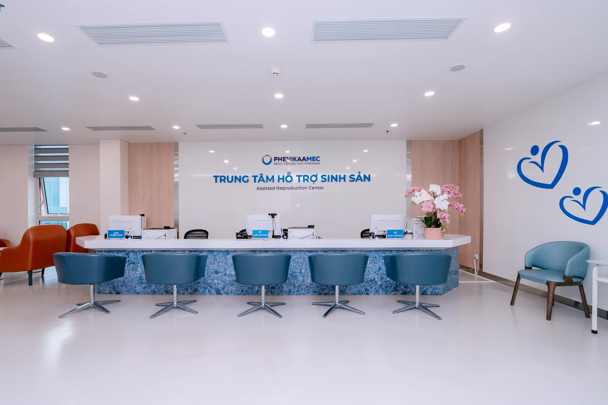 Khu vực khám tích hợp hệ thống nhận diện thông minh