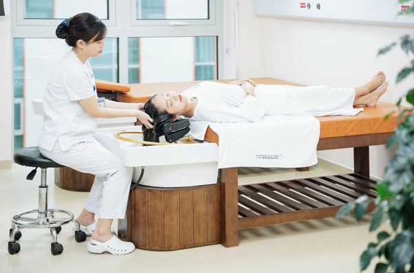 Phòng gội đầu sau sinh thư giãn cho sản phụ