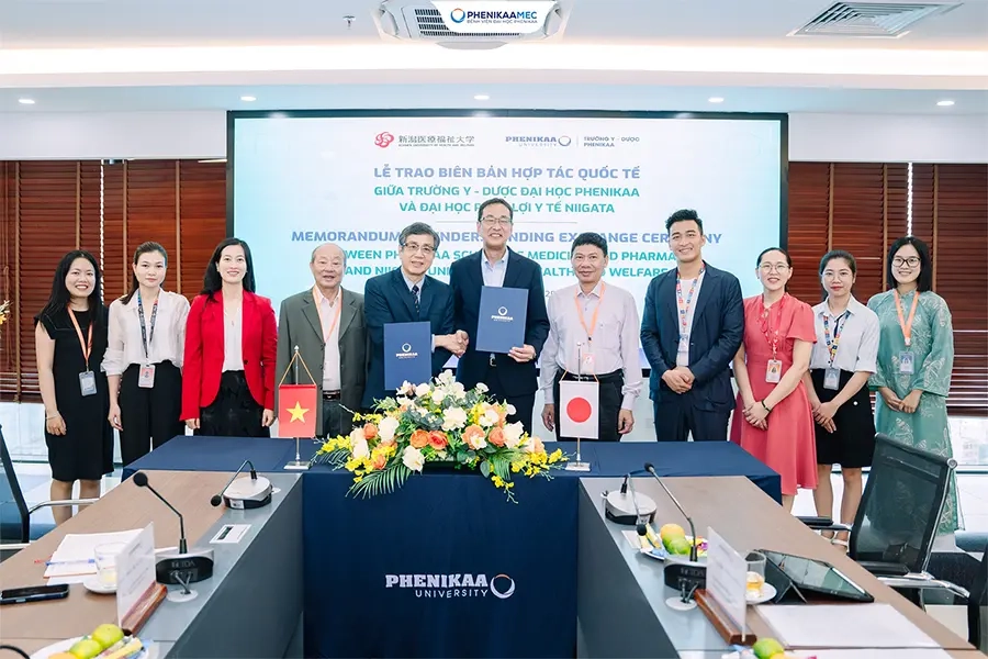 Đại học Phenikaa và Bệnh viện Đại học Phenikaa tăng cường hợp tác Y tế toàn diện với Đại học Phúc lợi Y tế Niigata (Nhật Bản)