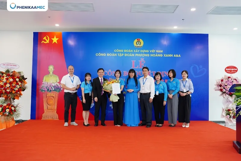 Lễ công bố quyết định thành lập công đoàn và ra mắt ban chấp hành công đoàn Bệnh viện Đại học Phenikaa 