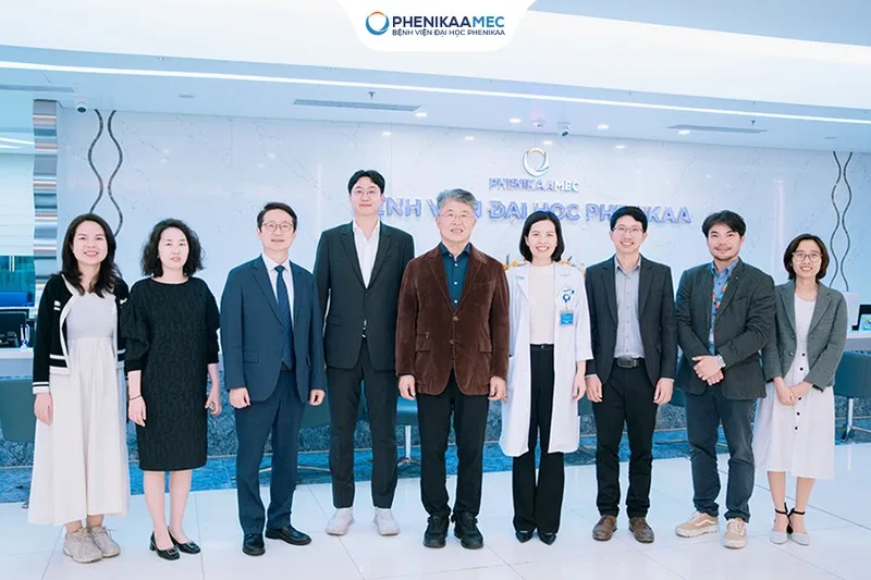 Đón tiếp phái đoàn Đại học Ajou, PhenikaaMec mở rộng hợp tác y tế quốc tế 