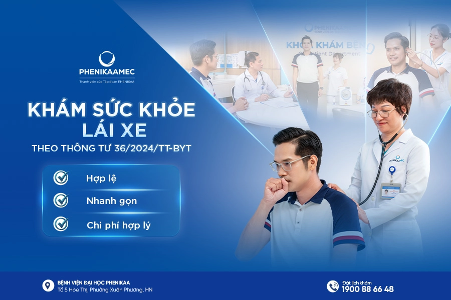 PhenikaaMec triển khai gói khám sức khỏe theo Thông tư 36 dành cho lái xe từ tháng 3/2026