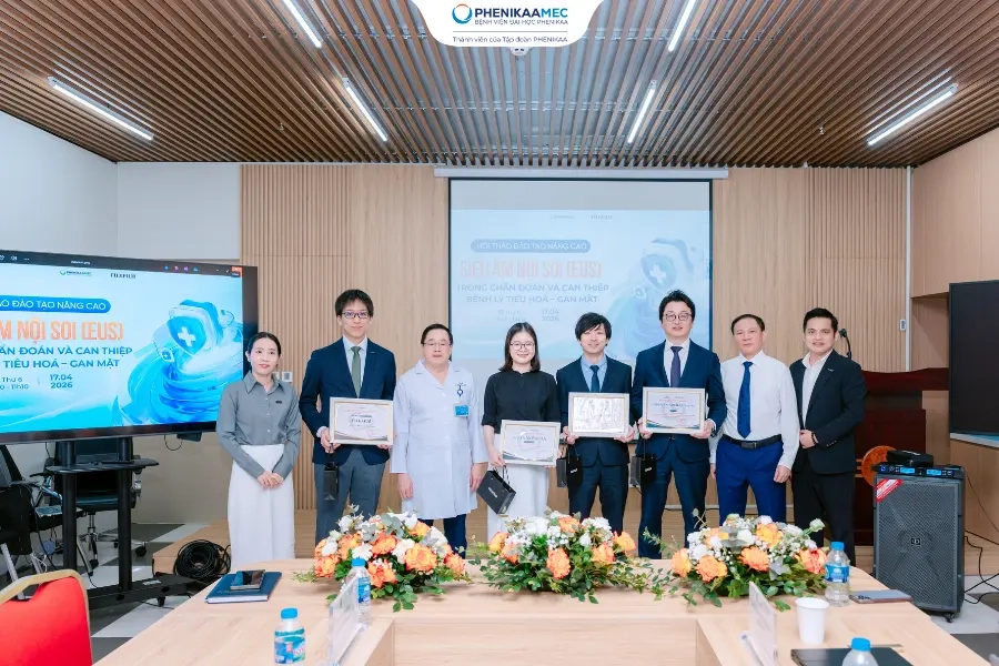 Hội thảo đào tạo nâng cao EUS tại Bệnh viện Đại học Phenikaa: Cập nhật kỹ thuật tiên tiến, nâng cao năng lực chuyên môn trong lĩnh vực tiêu hoá