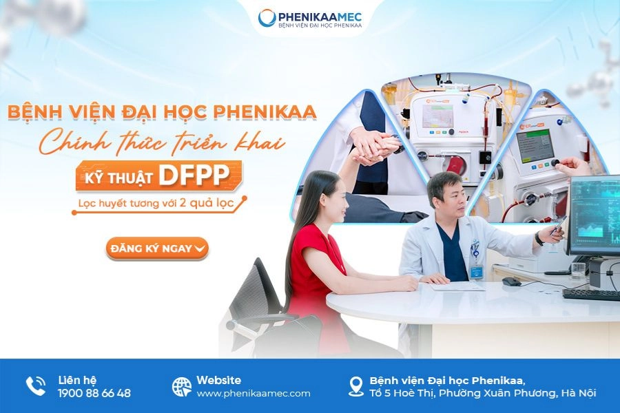 Bệnh viện Đại học Phenikaa hợp tác cùng Norah Group triển khai kỹ thuật lọc huyết tương kép hay lọc huyết tương với hai quả lọc (DFPP): Bước tiến trong điều trị các bệnh lý miễn dịch và chuyển hóa