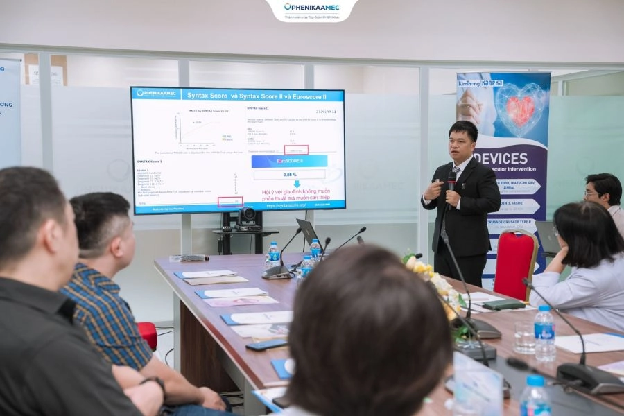 Trung tâm Tim mạch PhenikaaMec tổ chức chương trình sinh hoạt và trao đổi chuyên môn “Chiến lược can thiệp tổn thương động mạch vành phức tạp”