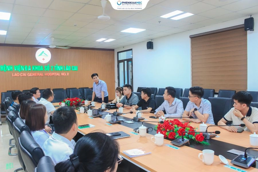 Trung tâm Ung bướu PhenikaaMec tăng cường kết nối chuyên môn với Bệnh viện Đa khoa số 2 tỉnh Lào Cai
