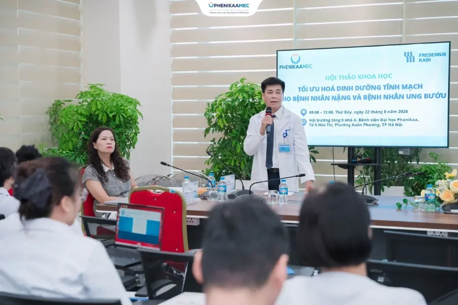 PhenikaaMec tổ chức Hội thảo khoa học cập nhật giải pháp tối ưu hóa dinh dưỡng tĩnh mạch cho bệnh nhân nặng và bệnh nhân ung bướu
