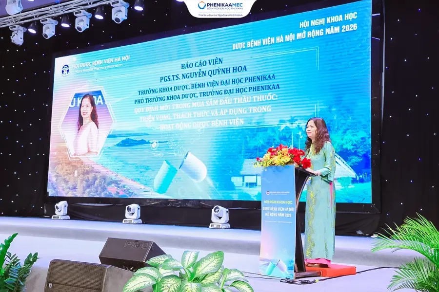 Bệnh viện Đại học Phenikaa ghi dấu ấn tại Hội nghị Khoa học Dược Bệnh viện Hà Nội mở rộng năm 2026