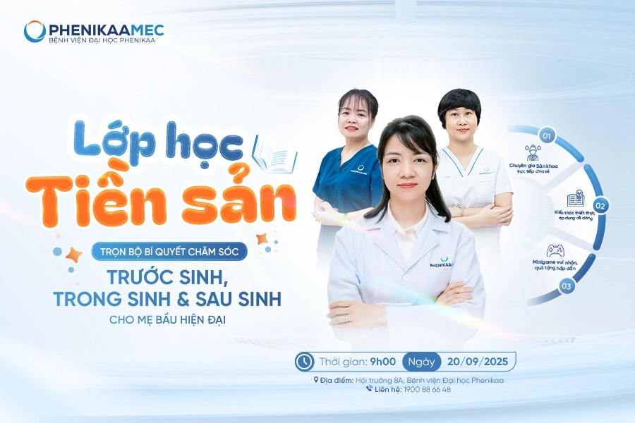 Tham gia lớp học tiền sản miễn phí PhenikaaMec: Mẹ bầu chuẩn bị hành trang sẵn sàng vượt cạn