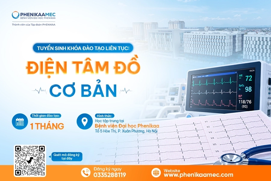 Thông báo Tuyển sinh Khóa Đào tạo liên tục: Điện tâm đồ cơ bản