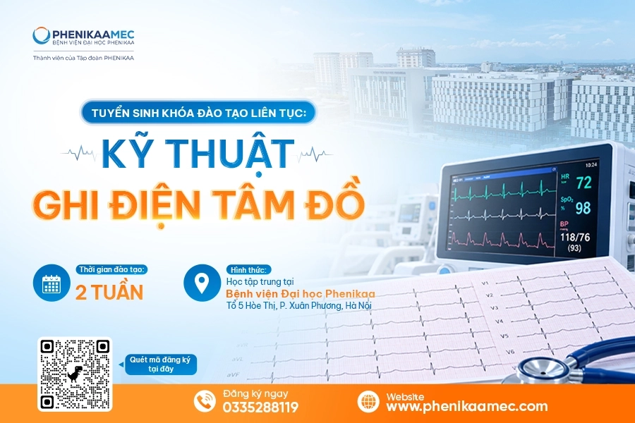 Thông báo Tuyển sinh Khóa đào tạo liên tục: Kỹ thuật ghi điện tâm đồ