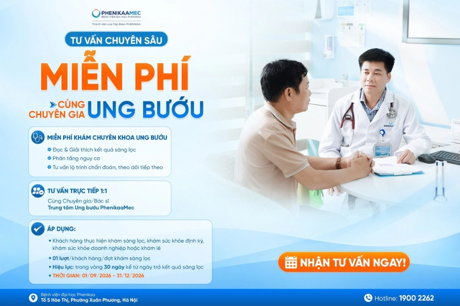 PhenikaaMec triển khai chương trình miễn phí tư vấn chuyên sâu với chuyên gia Ung bướu