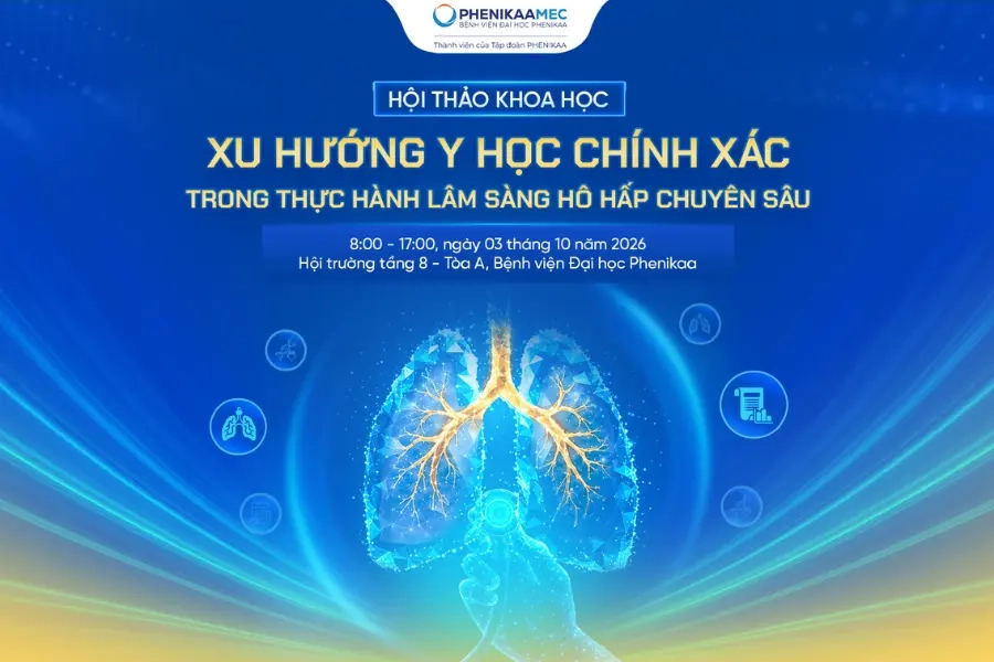 Thông báo mời tham dự Hội thảo Khoa học “Xu hướng Y học chính xác trong thực hành lâm sàng Hô hấp chuyên sâu”