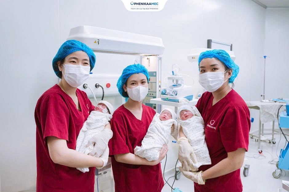 Ca sinh ba tuần 35 đa nguy cơ “vượt cạn” thành công tại PhenikaaMec