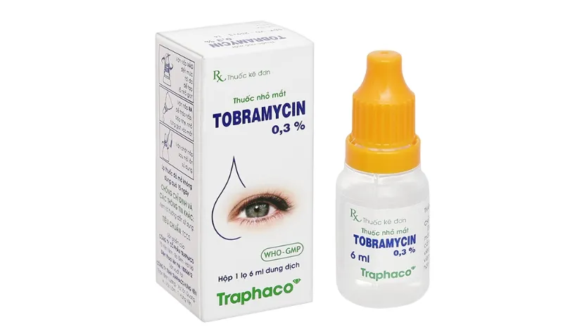 Thuốc nhỏ Tobramycin 0,3% trị đau mắt đỏ cần sử dụng theo đúng chỉ định của bác sĩ chuyên khoa