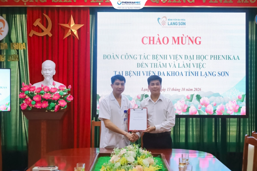 Bệnh viện Đại học Phenikaa và Bệnh viện Đa khoa tỉnh Lạng Sơn thúc đẩy hợp tác chuyên môn, đào tạo và chuyển giao kỹ thuật