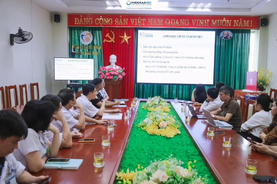 Bệnh viện Đại học Phenikaa và Bệnh viện Đa khoa tỉnh Lạng Sơn thúc đẩy hợp tác chuyên môn, đào tạo và chuyển giao kỹ thuật