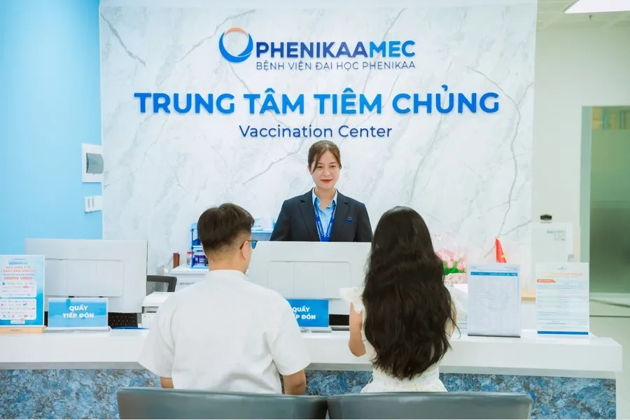 Quy trình tiêm chủng tại Trung tâm Tiêm chủng Bệnh viện Đại học Phenikaa theo tiêu chuẩn của Bộ Y tế