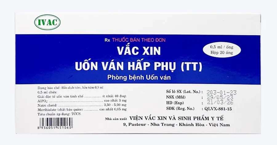 Vắc xin uốn ván giúp chủ động phòng ngừa miễn dịch 
