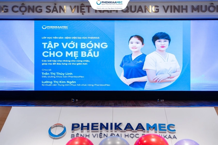 3 chuyên gia đồng hành cùng hàng trăm bố mẹ tại lớp học tiền sản tháng 10 PhenikaaMec 