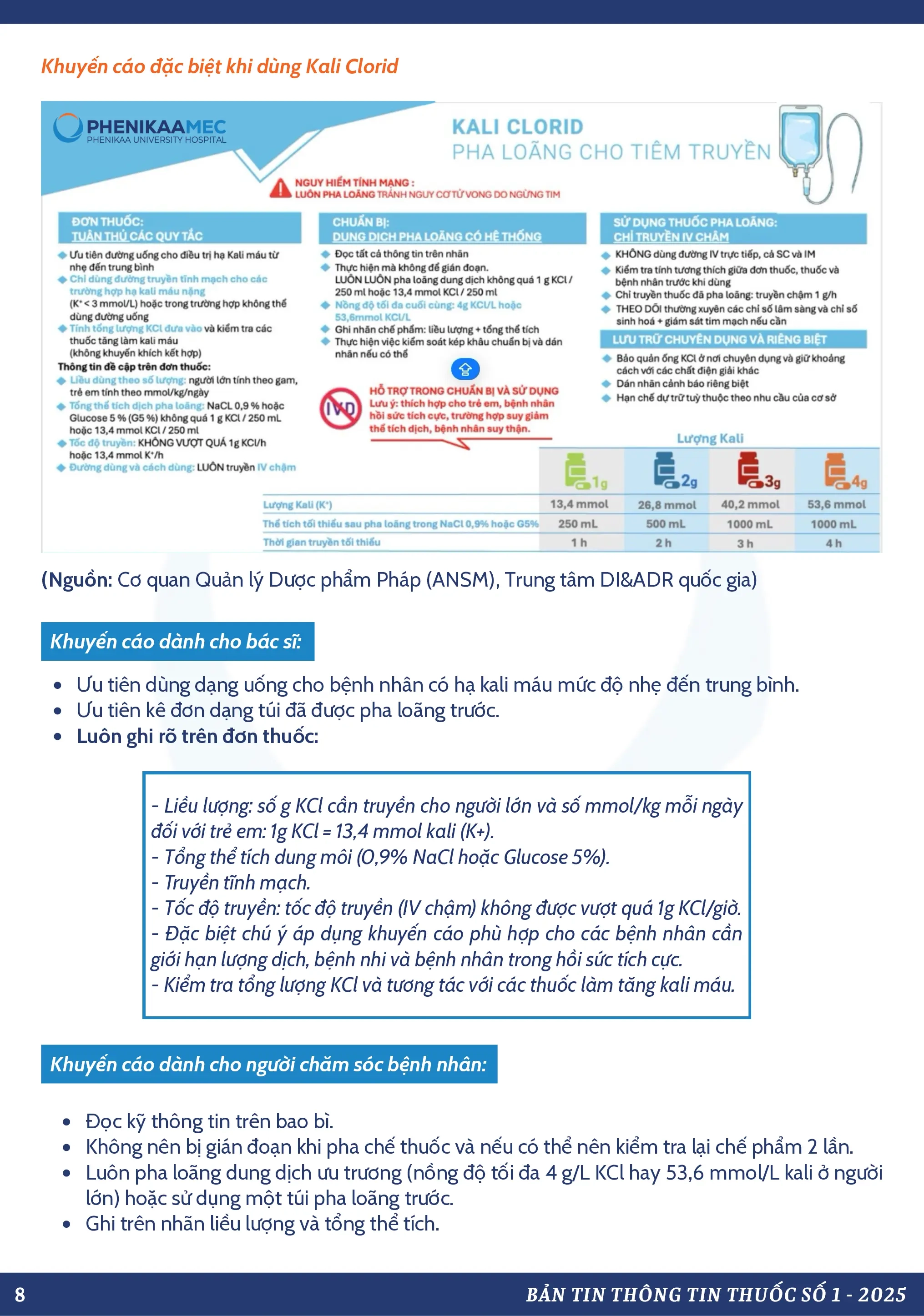 Thông Tin Thuốc: Số 1-2025