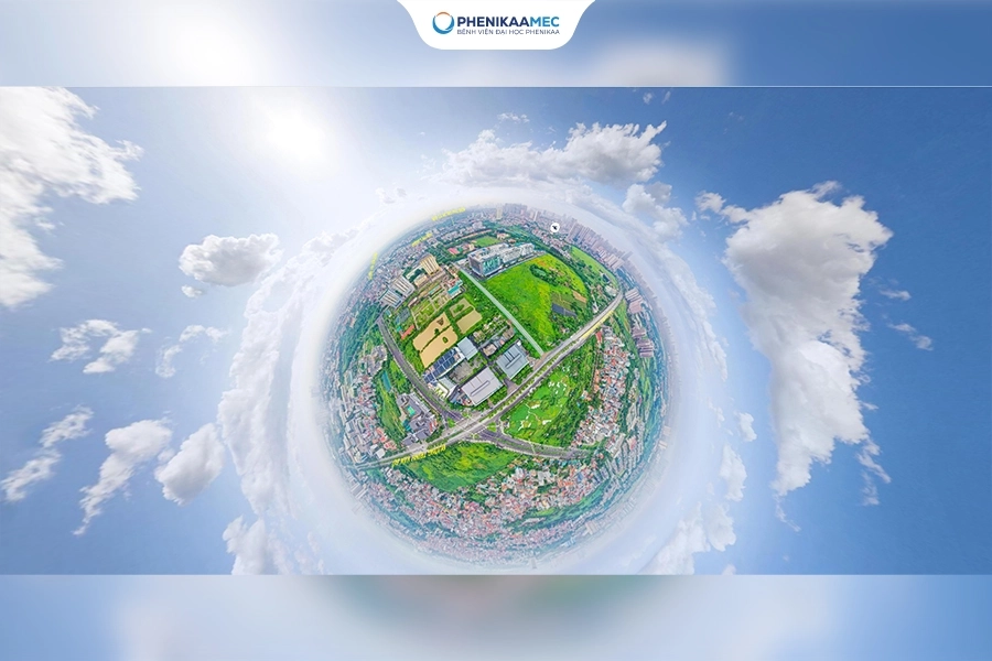 Tham quan Bệnh viện Đại học Phenikaa “tại nhà” qua tính năng thực tế ảo VR Tour 360 