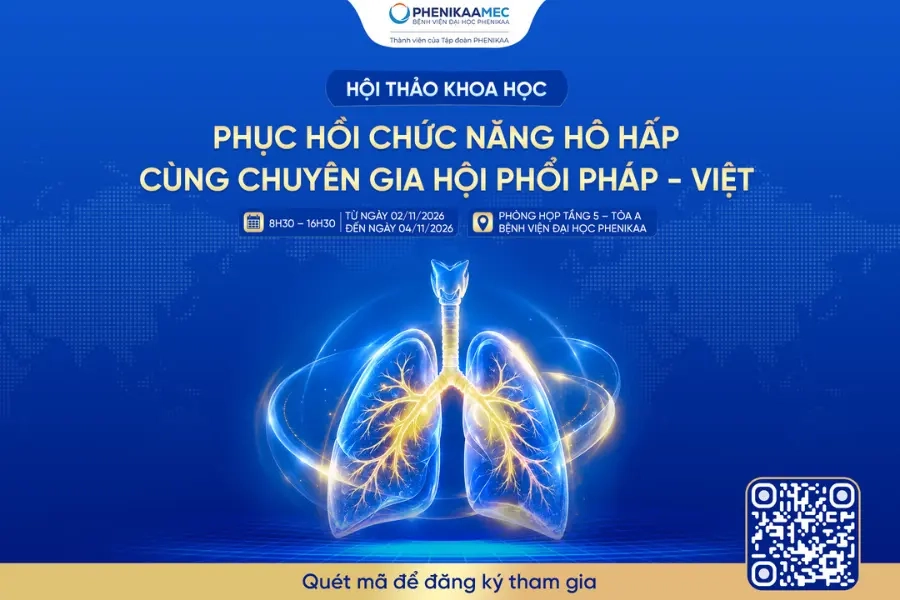 Thư mời tham dự Hội thảo Khoa học “Phục hồi chức năng hô hấp cùng chuyên gia Hội Phổi Pháp - Việt”