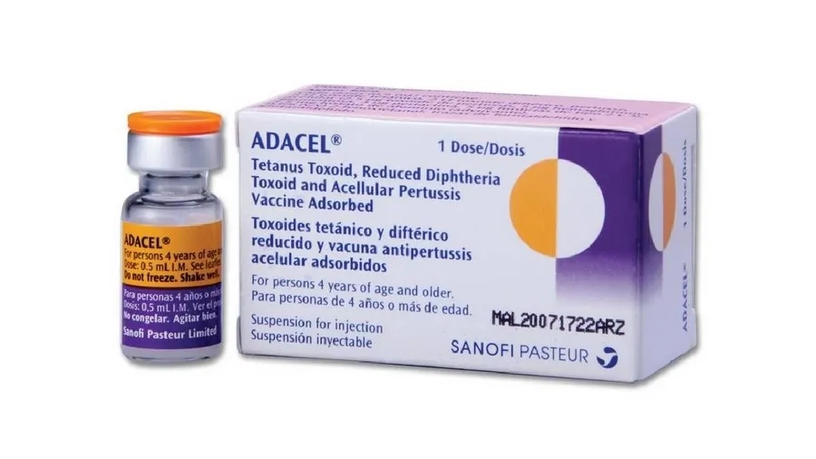 Adacel là vắc xin giải độc tố phòng ngừa bạch hầu, uốn ván, ho gà