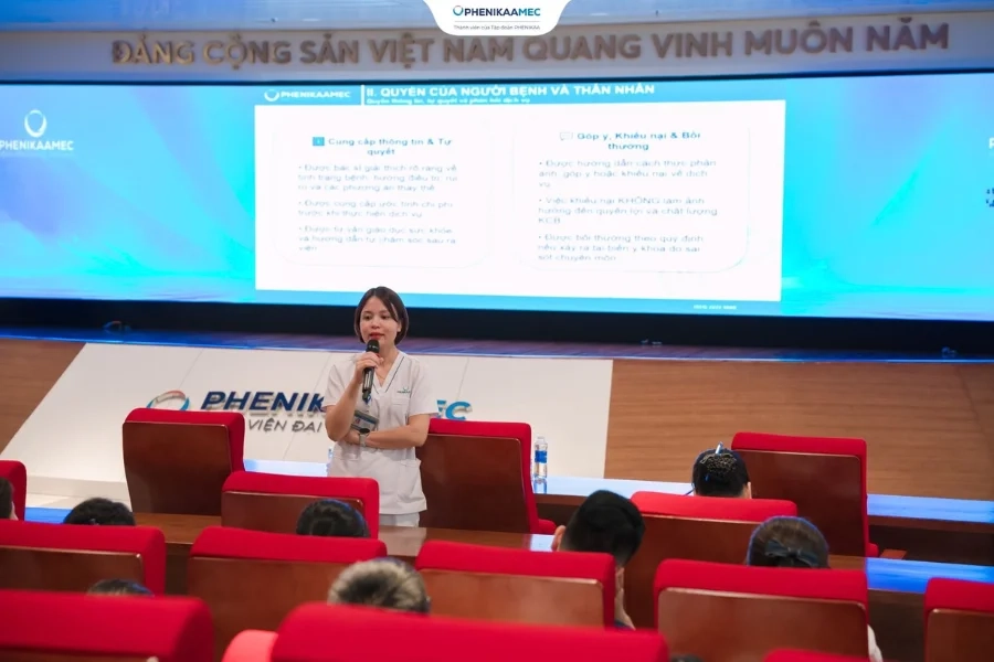 PhenikaaMec đào tạo Khối Điều dưỡng về quyền người bệnh và quản lý người bệnh dễ bị tổn thương theo tiêu chuẩn JCI