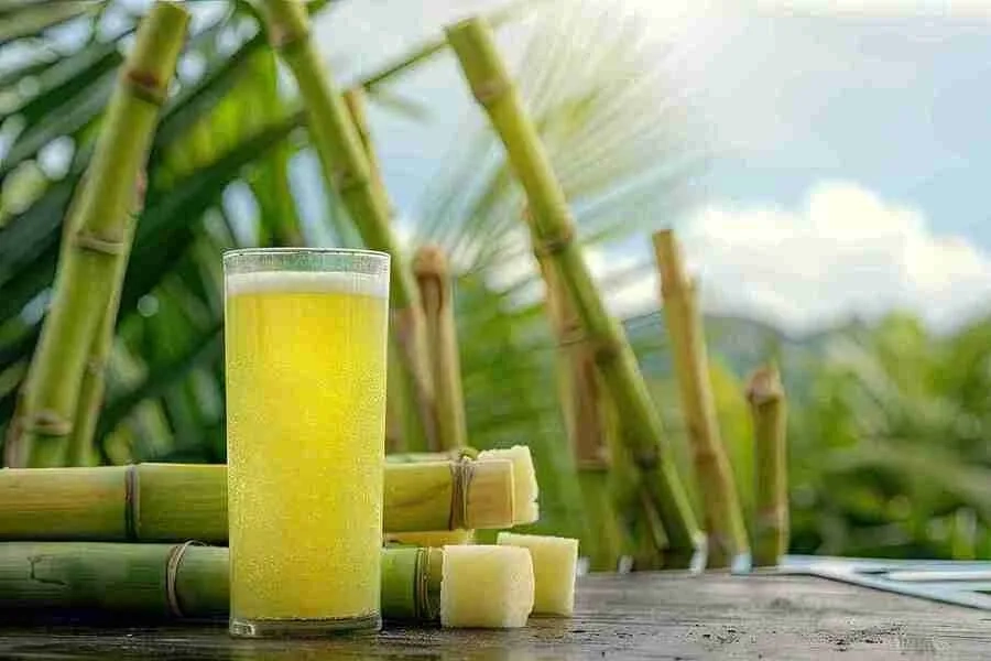Trong nước mía có chứa hàm lượng đường tự nhiên cao