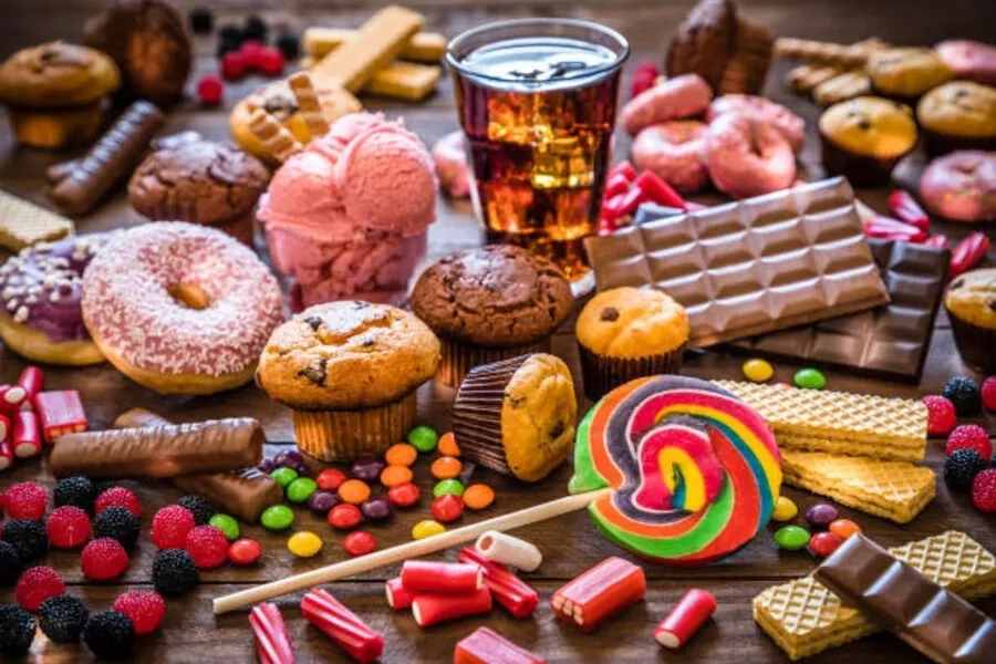 Bánh ngọt, kẹo, mứt,... làm tăng nhanh lượng đường trong máu