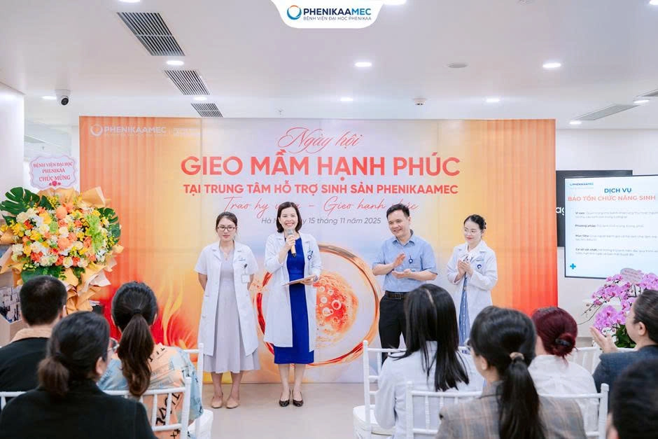 Ngày hội “Gieo mầm hạnh phúc” với tổng quà tặng gần 1,5 tỷ đồng tại Trung tâm Hỗ trợ Sinh sản PhenikaaMec