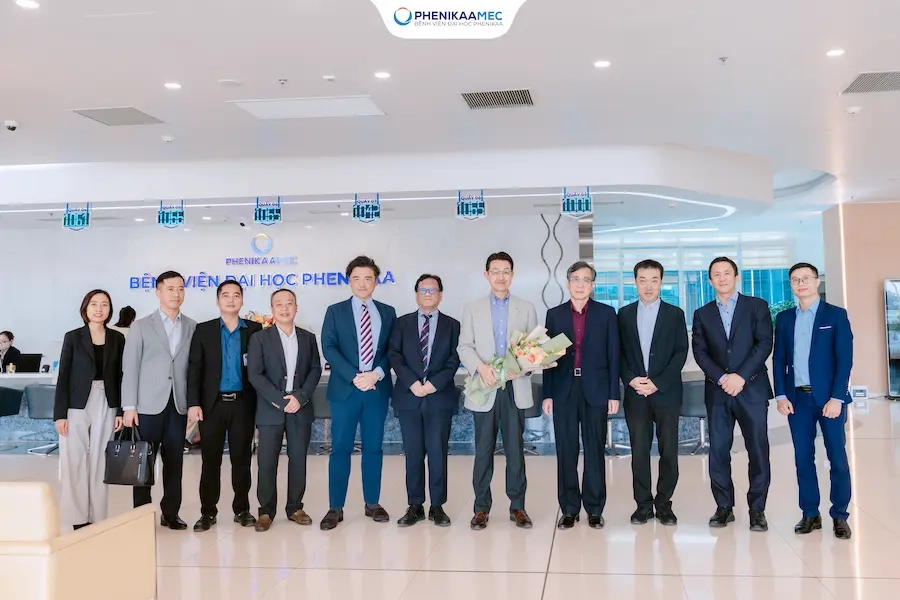 Bệnh viện Đại học Phenikaa đón tiếp lãnh đạo cấp cao Tập đoàn Nihon Kohden: Tăng cường mối quan hệ hợp tác bền chặt giữa hai bên