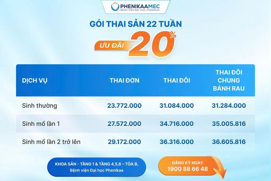 Thai sản trọn gói PhenikaaMec chính thức trở lại với ưu đãi hấp dẫn