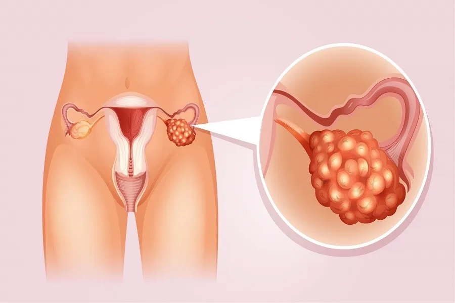 Ung thư buồng trứng thường bắt đầu từ lớp biểu mô bên ngoài của buồng trứng