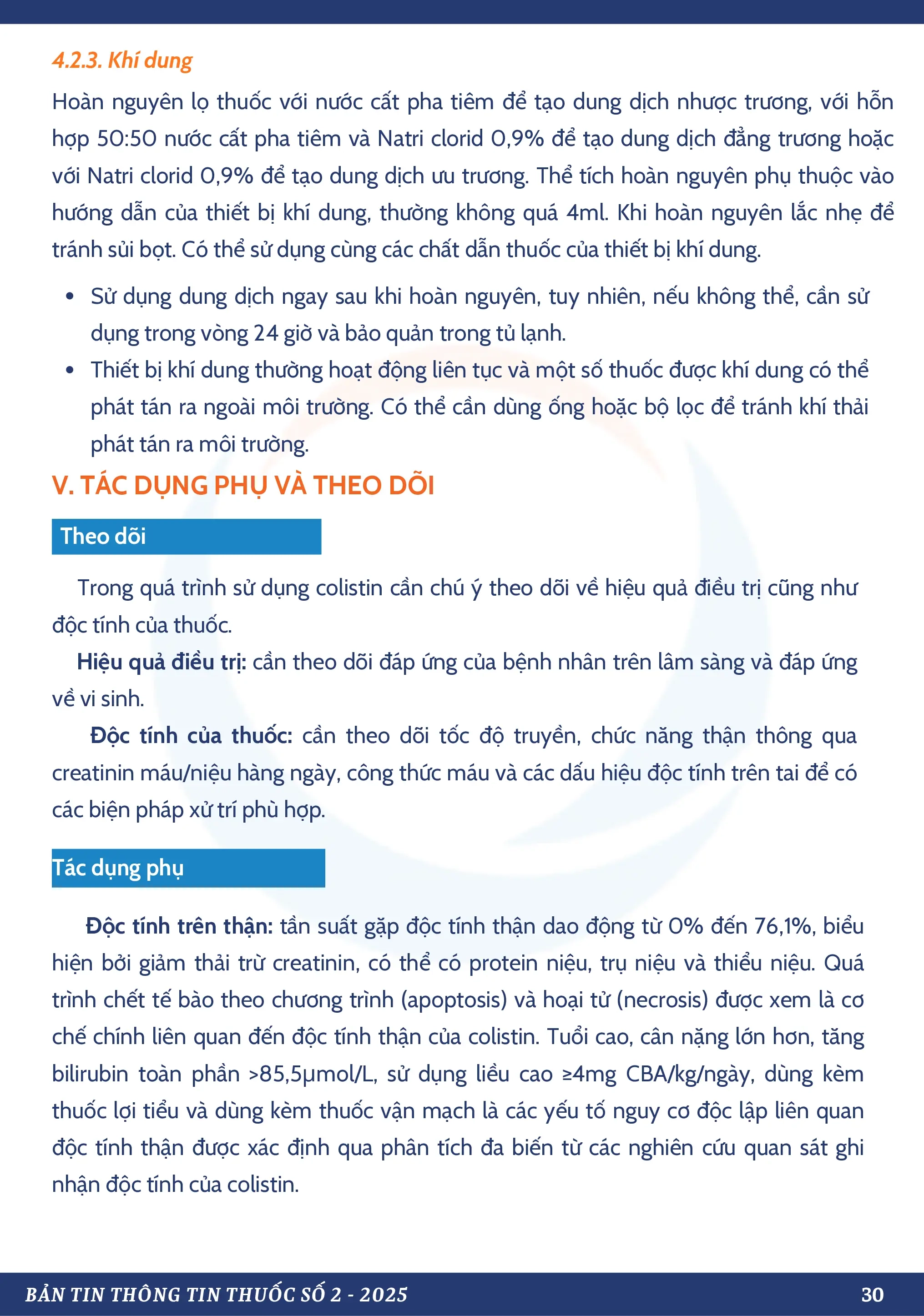 COLISTIN – LỰA CHỌN CUỐI TRONG ĐIỀU TRỊ NHIỄM KHUẨN GRAM ÂM ĐA KHÁNG