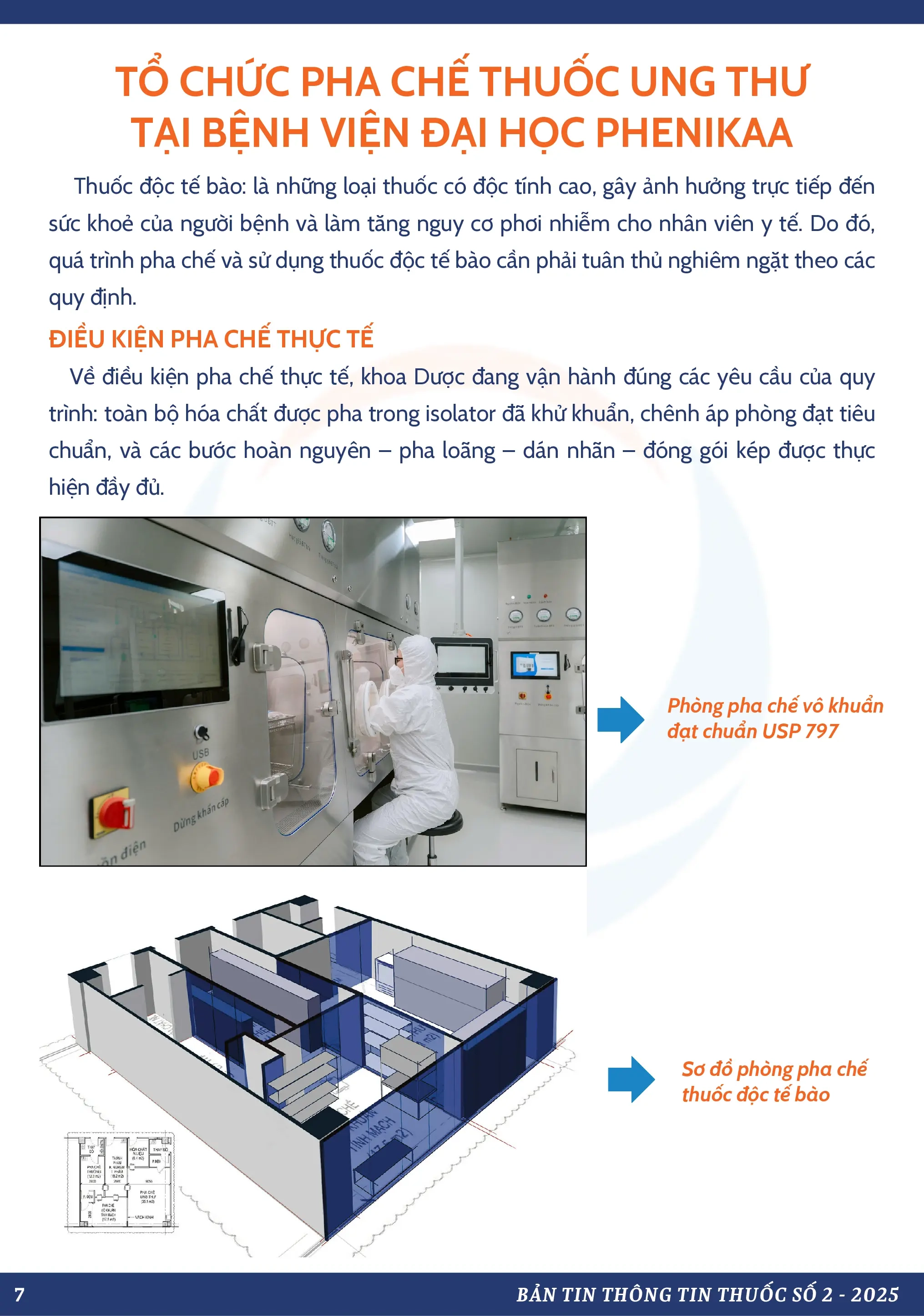 TỔ CHỨC PHA CHẾ THUỐC UNG THƯ TẠI BỆNH VIỆN ĐẠI HỌC PHENIKAA