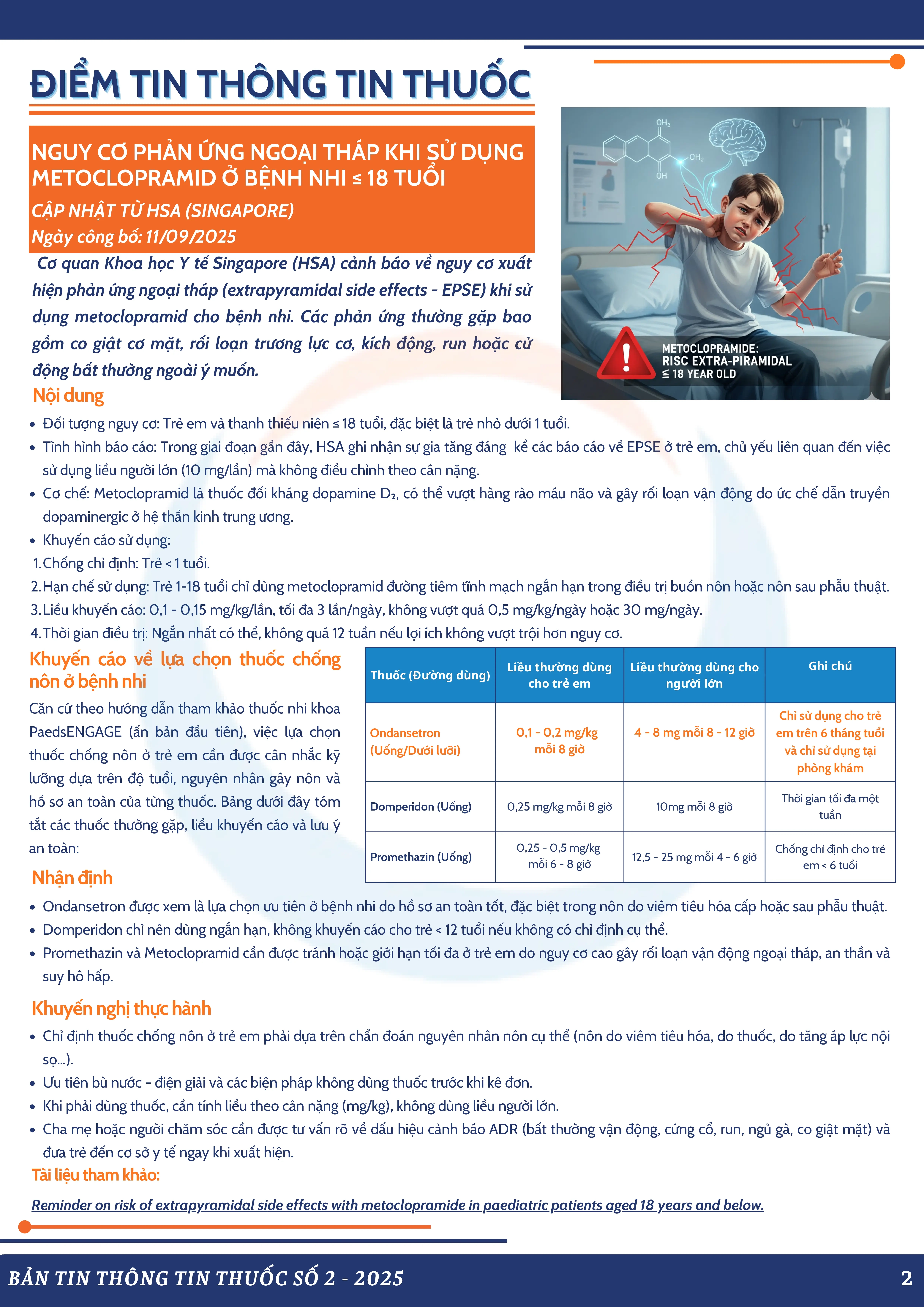 Bản tin thông tin thuốc số 2 năm 2025
