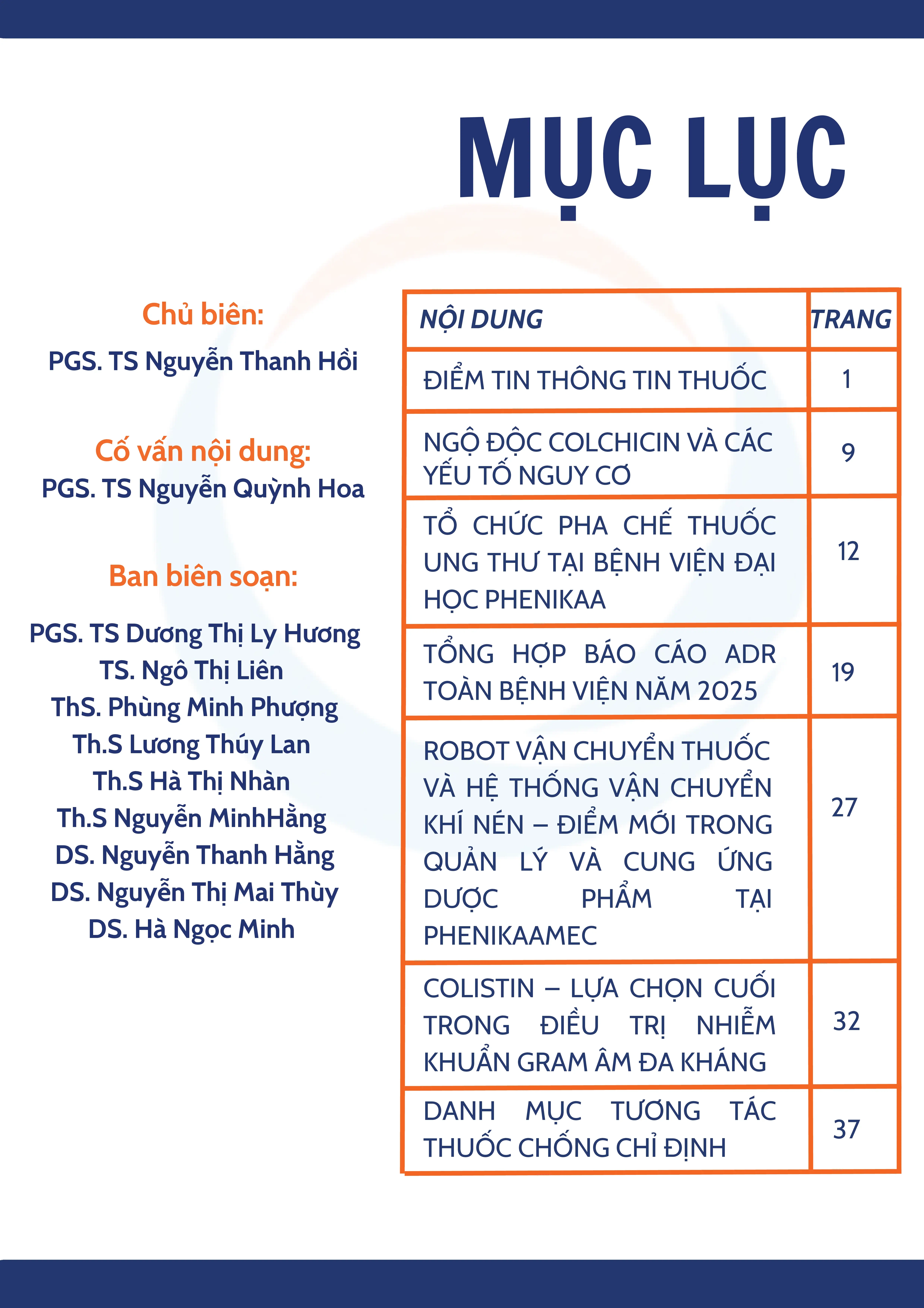 Bản Tin Thông Tin Thuốc Số 2 - Năm 2025