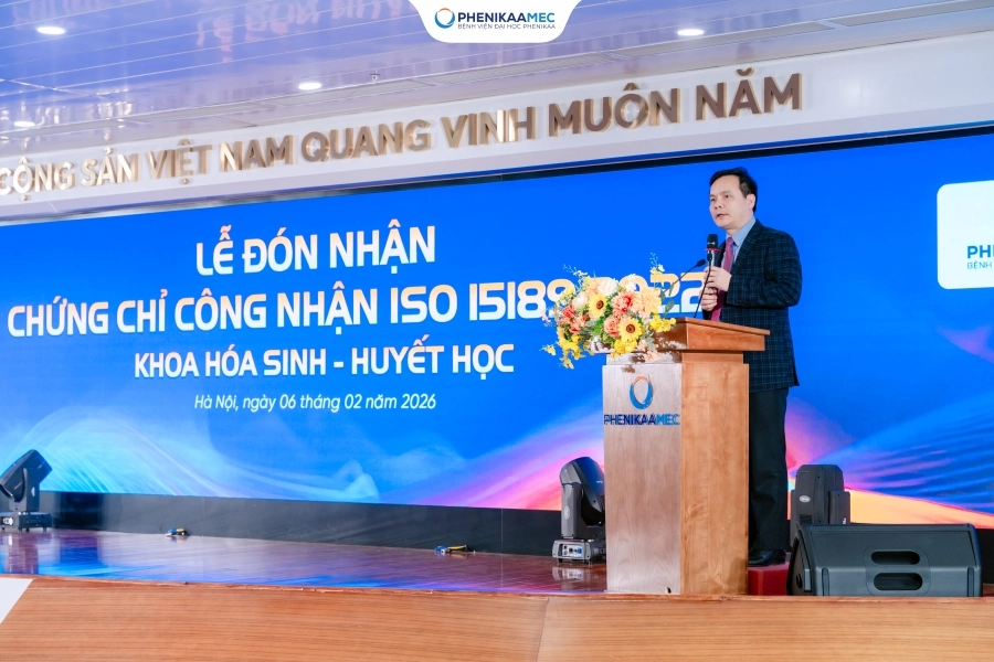 Khoa Hóa sinh – Huyết học, Bệnh viện Đại học Phenikaa đạt chứng nhận ISO 15189:2022 