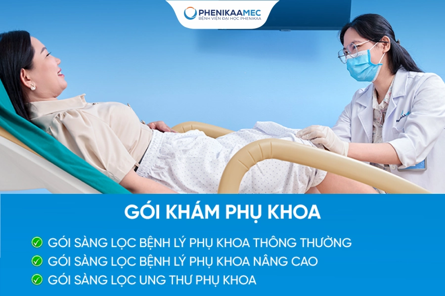 PhenikaaMec ưu đãi 20% gói khám phụ khoa 
