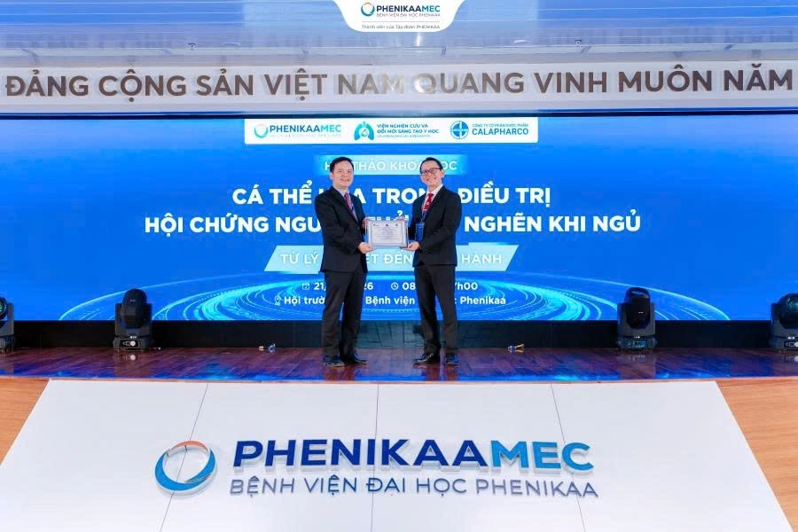 Bệnh viện Đại học Phenikaa nhận chứng nhận phòng đa ký giấc ngủ đạt chuẩn