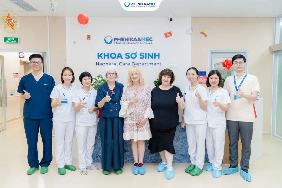 PhenikaaMec đón tiếp chuyên gia Vương quốc Anh và Newborns Vietnam, thúc đẩy hợp tác quốc tế trong chăm sóc mẹ và bé