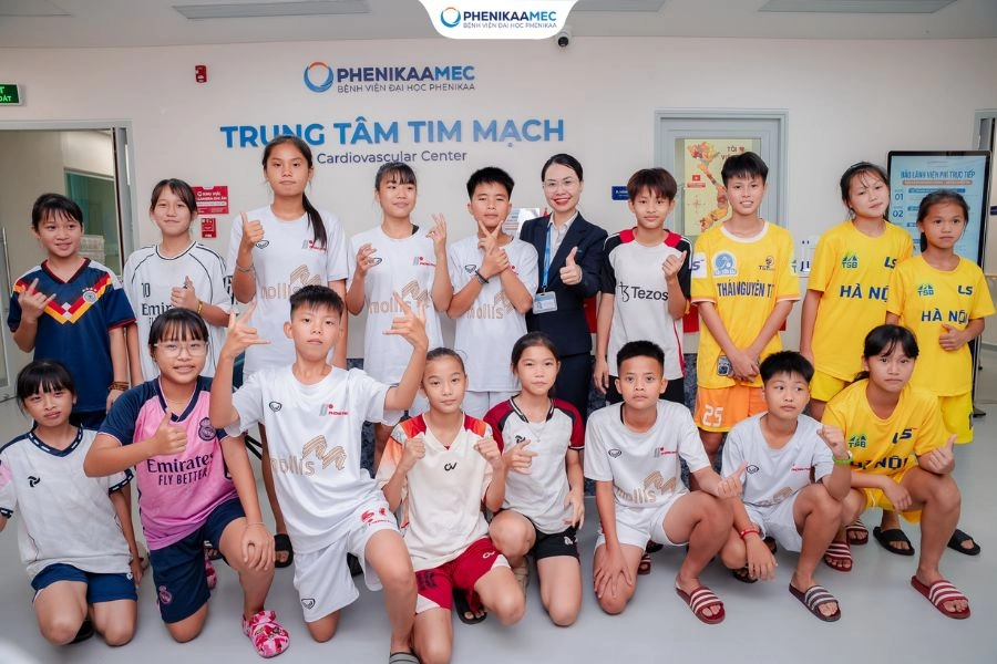 PhenikaaMec đồng hành cùng Liên đoàn Bóng đá Việt Nam chăm sóc sức khỏe các cầu thủ trẻ