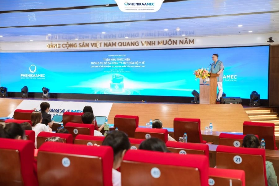 PhenikaaMec tổ chức đào tạo triển khai Thông tư 06/2026/TT-BYT về mã hóa bệnh tật, nguyên nhân tử vong theo ICD-10