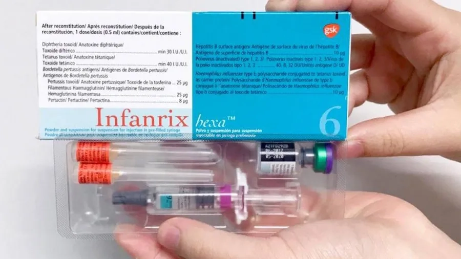 Infanrix Hexa (Bỉ) được khuyến cáo tiêm cho trẻ từ 6 tuần tuổi đến 2 tuổi
