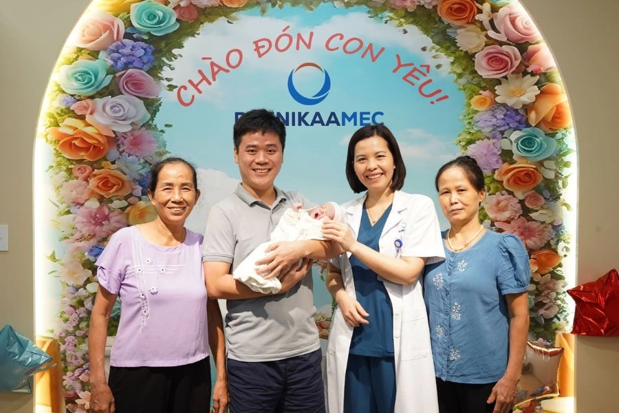 Thiểu ối nặng từ tuần 26, PhenikaaMec giữ thai thành công sau 2 lần can thiệp truyền ối 