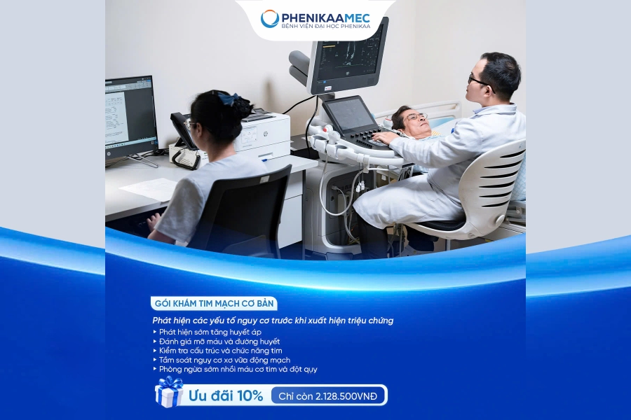PhenikaaMec ra mắt các gói khám tầm soát bệnh lý tim mạch và đột quỵ dành cho từng nhóm nguy cơ