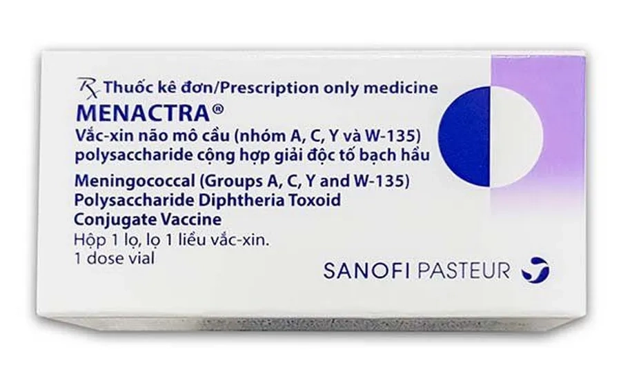 Vắc xin Menactra phòng ngừa viêm não mô cầu nhóm A, C, W và Y